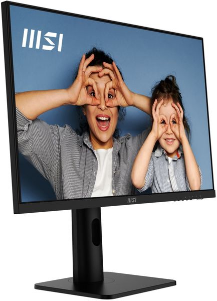 MSI PRO MP273UP E6/ 27"/ 3840x2160 / IPS/ 4ms/ 60Hz/ 300cd/m2/ 1000:1/ HDMI/ DP/ VESA/ černý Monitor, 27", 4K UHD 3840×2160, IPS, 60Hz, 4ms, 98% sRGB, 2× HDMI 2.0b, DP 1.4a, pivot, reproduktory, cerný