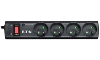 EATON přepěťová ochrana Protection Strip 4, 4 zásuvky Prepetová ochrana, 4 zásuvky, Francie/Belgie, 10A, 250V, cerná