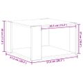 vidaXL Konferenčný stolík Čierny dub 51,5 x 51,5 x 30 cm