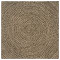 vidaXL Koberec do oblasti Prírodná a čierna 120 x 120 cm Juta