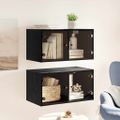 vidaXL Nástenné skrinky 2 ks 68 x 37 x 35 cm Kompozitné drevo