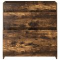 vidaXL Skriňa pod umývadlo do kúpeľne Dymový dub 78,5 x 37,5 x 81 cm