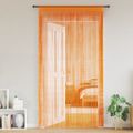 vidaXL Závesy zo šnúrok 2 ks oranžové 100x250 cm