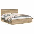 vidaXL Rám postele Sonoma 200 x 200 cm Masívne borovicové drevo