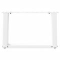vidaXL Nohy konferenčného stolíka v tvare U, 2 ks, biele, 40 x (30-31) cm, oceľové