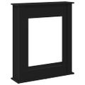 vidaXL Obloženie krbu čierne dub 75x20x87,5 cm kompozitné drevo