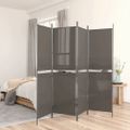 vidaXL 5-panelový paraván antracitový 250x220 cm látkový