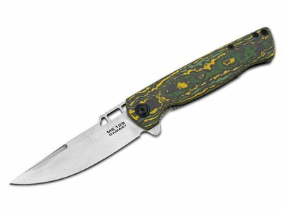 Böker Plus 01BO909DAM ME 109 Damast vreckový nôž 8 cm, damašek, titán, uhlíkové vlákno, kamufláž