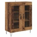 vidaXL Servírovacia skriňa Staré drevo 69,5 x 34 x 90 cm