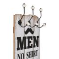 vidaXL Nástenný vešiak na kabáty so 6 háčikmi 120x40 cm MEN LADIES