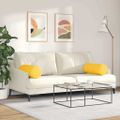 vidaXL Podložkové vankúše 2 pcs Svetložltá Ø 25 x 70 cm