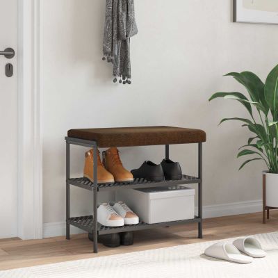 vidaXL Vankúš na lavičku Umelý semišový materiál Hnedá Hĺbka 35 cm