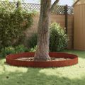 vidaXL Obrubník trávnika 10 ks 100 x 18 cm Oceľ Hrdzavý