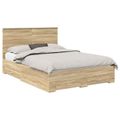 vidaXL Rám postele Sonoma dub 140 x 190 cm Kompozitné drevo