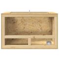vidaXL Terárium Hnedá 80 x 50 x 50 cm OSB