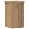 vidaXL Stojany na rastliny 2 ks dub artisan 10x10x18 cm kompoz. drevo