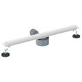 vidaXL 360° sprchový odtok so štíhlym modelom Strieborná 60 cm