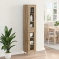 vidaXL Highboard 2 ks Remeselný dub 34,5 x 34 x 180 cm