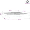 vidaXL Box Spring Posteľ bez matraca Tmavo zelená 200x210 cm Zamat