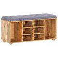 vidaXL Lavička do chodby 100x35x47 cm masívne mangovníkové drevo