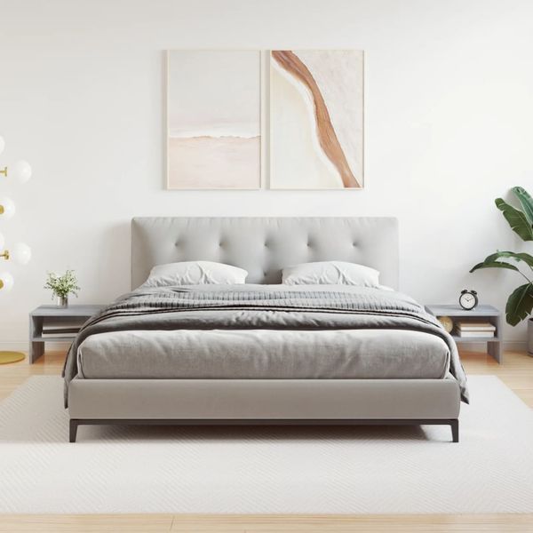 vidaXL Nočné stolíky 2 ks sivý dub sonoma 40x30x30 cm spracované drevo