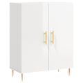 vidaXL Komoda lesklá biela 69,5x34x90 cm spracované drevo