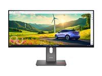 LED monitor - zakrivený - 34" - 3440 x 1440 @ 120 Hz - IPS - 350 cd/m² - 2000:1 - HDR10 - 4 ms - HDMI, DisplayPort, USB-C - čierna eclipse - s ThinkVision MC 60 monitor webcam