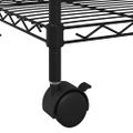 vidaXL Regál s 5 policami na kolieskach 75x35x155 cm čierny 250 kg