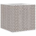 vidaXL skladacie úložné boxy 4 ks hnedá 32x32x32 cm Netkaná textília