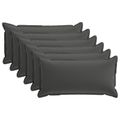 vidaXL Poťah na podložku 6 ks HOUTEN Antracitová 40 x 70 cm Polyester