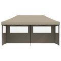 vidaXL Párty stan 292 x 580 x 315 cm Sivohnedá Oxfordská látka
