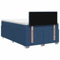 vidaXL Posteľ boxspring s matracom Modrá 120 x 190 cm Látka