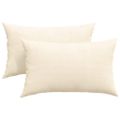 vidaXL Vankúše na pohovku 2 pcs Krémová 50 x 30 cm Kordúrová tkanina