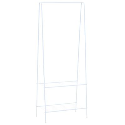 vidaXL Vešiak na oblečenie 59x35x150 cm biely