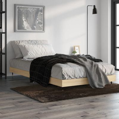 vidaXL Posteľný rám bez matraca dub sonoma 100x200 cm kompozitné drevo