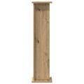 vidaXL Stojan na rastliny 2 ks Dub artisan 25 x 25,5 x 100,5 cm