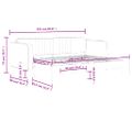 vidaXL Denná posteľ s rozkladacou posteľou žltá 80x200 cm zamat