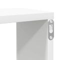 vidaXL Nástenné police 4 ks, biele 100x15x30 cm, kompozitné drevo
