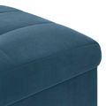vidaXL Ottoman s Úložným Priestorom Modrá 40 x 40 x 45 cm Zamat