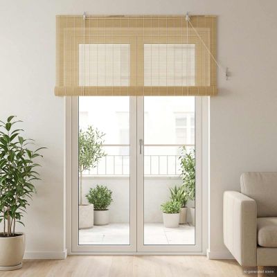vidaXL Roleta Prírodná 130 x 220 cm Bambus