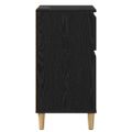 vidaXL Nočný stolík 2 ks Čierny dub 40 x 35 x 70 cm Kompozitné drevo