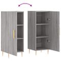 vidaXL Komoda sivý dub sonoma 34,5x34x90 cm spracované drevo