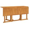 vidaXL Skladací záhradný stôl motýľ 150x90x75 cm tíkový masív