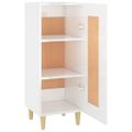 vidaXL Komoda lesklá biela 34,5x34x90 cm spracované drevo