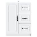 vidaXL Servírovacia skriňa Biela 66 x 34,5 x 87 cm Kompozitné drevo