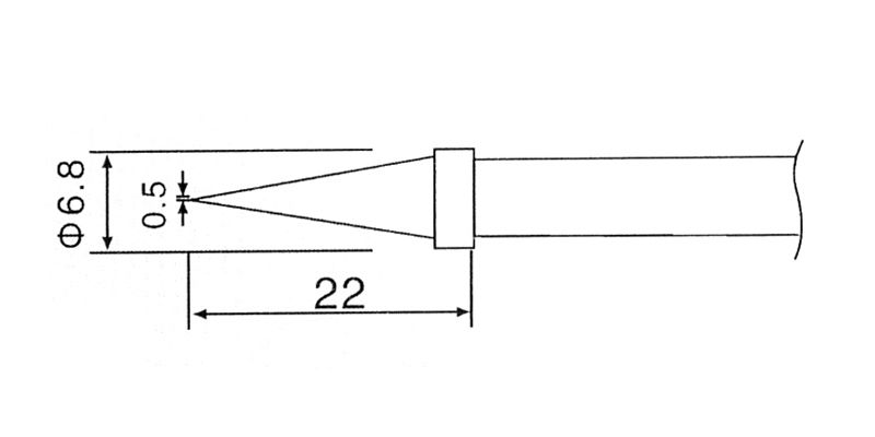 Hrot C1-2 pre mikropájku (ZD-30C, ZD-99, ZD-8906, ZD-8906L)