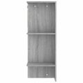 vidaXL Skrinka do chodby sivý dub sonoma 97,5x37x99cm spracované drevo