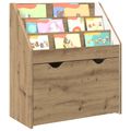 vidaXL Detský regál Remeselný dub 60 x 29,5 x 69 cm Kompozitné drevo