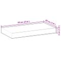 vidaXL Plávajúce police 3 ks 60x20x4 cm neošetrené masívne drevo akácia