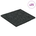 vidaXL Pad z gumových granúl na dvor Čierny 9 x 9 x 0,3 cm Guma